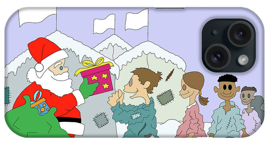 A Very Special Christmas iPhone Case featuring the digital art A Very Special Christmas by Miguel Balb?s
