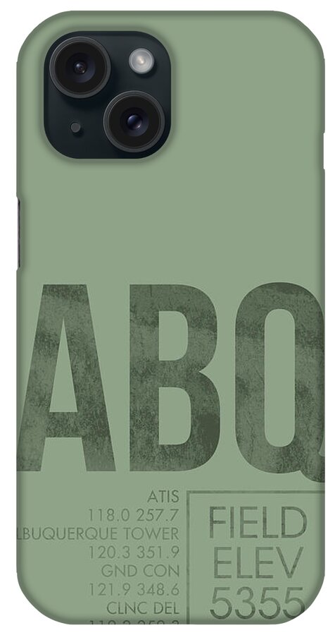 Abq Atc iPhone Case featuring the digital art Abq Atc by O8 Left
