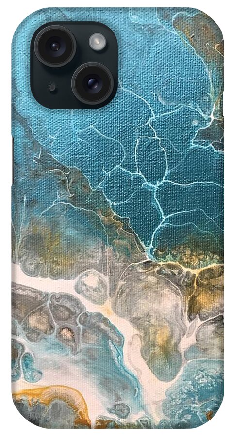 Abstract iPhone Case featuring the painting Abstract 6 by Soraya Silvestri
