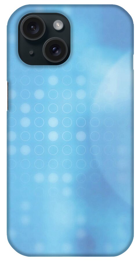 In A Row iPhone Case featuring the digital art Abstract Circle Pattern by Chad Baker