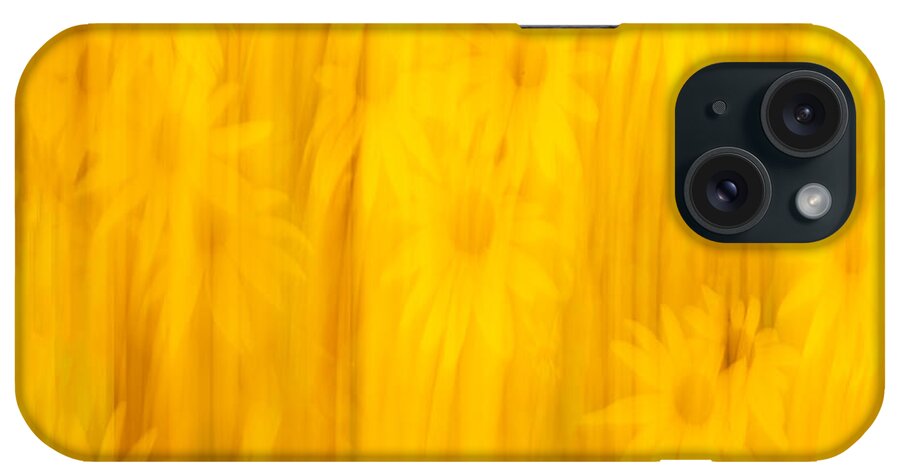 Sunflowers iPhone Case featuring the photograph Abstract Sunflowers 2018-3 by Thomas Young