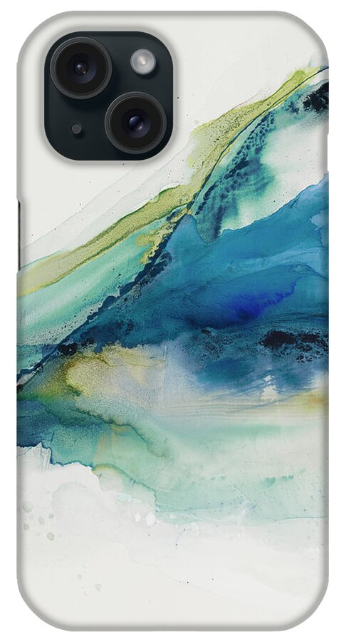 Abstract iPhone Case featuring the painting Abstract Terrain Iv by Sisa Jasper