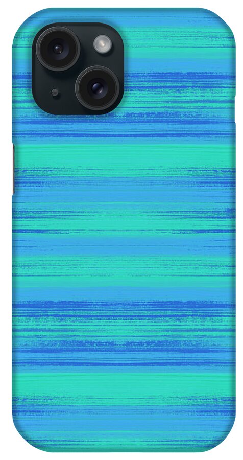 Pattern iPhone Case featuring the painting Abstract Vibrant Beach Background by Jen Montgomery