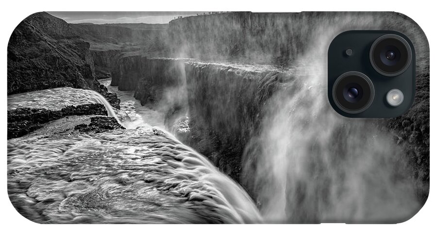 Iceland iPhone Case featuring the photograph Admiring Gullfoss by Darren White