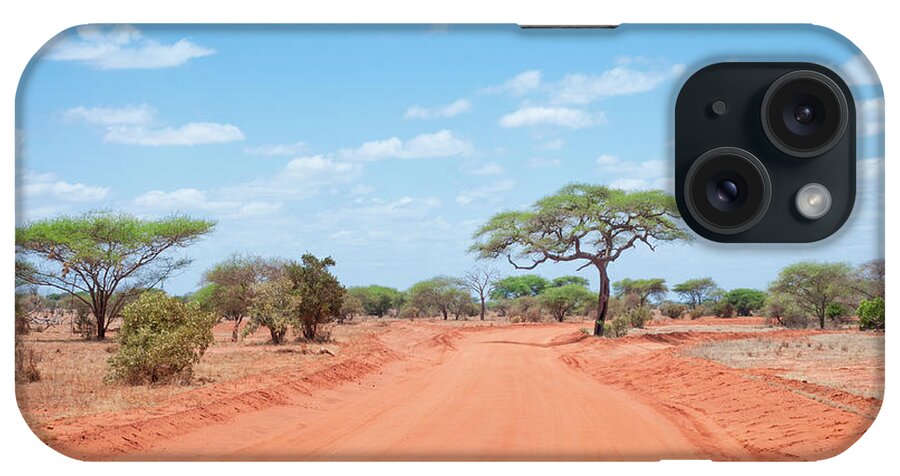 Scenics iPhone Case featuring the photograph African Country Road by Georgeclerk