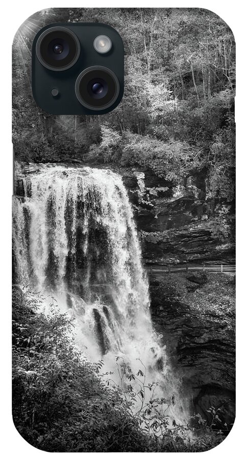 Chrystal Mimbs iPhone Case featuring the photograph Afternoon At Dry Falls In Black and White by Greg and Chrystal Mimbs