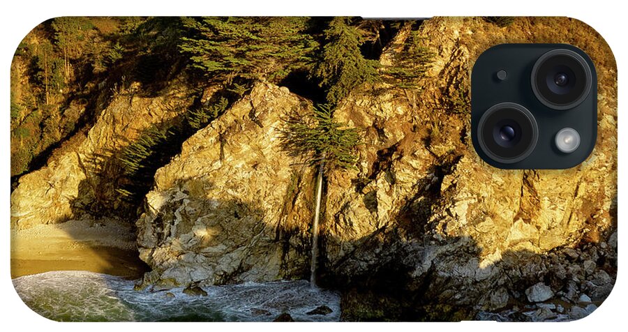 Steve Bunch iPhone Case featuring the photograph Afternoon at McWay Falls Big Sur by Steve Bunch