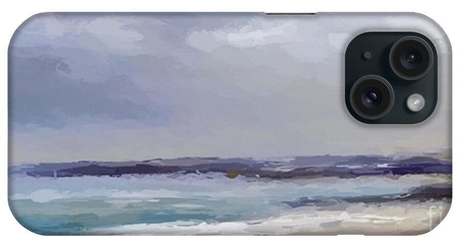 Anthony Fishburne iPhone Case featuring the mixed media Afternoon storm by Anthony Fishburne