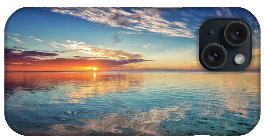 Aitutaki iPhone Case featuring the photograph Aitutaki Sundown by Becqi Sherman
