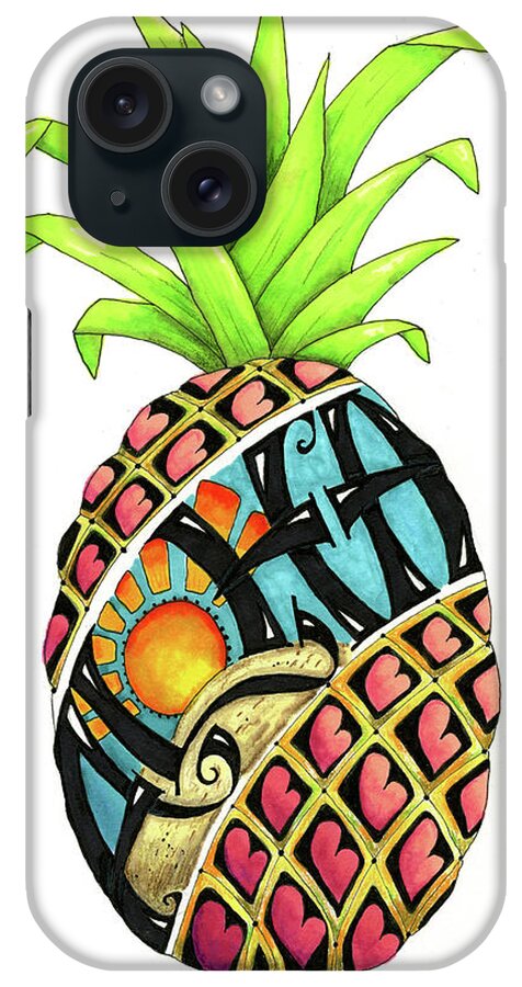Aloha iPhone Case featuring the painting Aloha by Maureen Lisa Costello