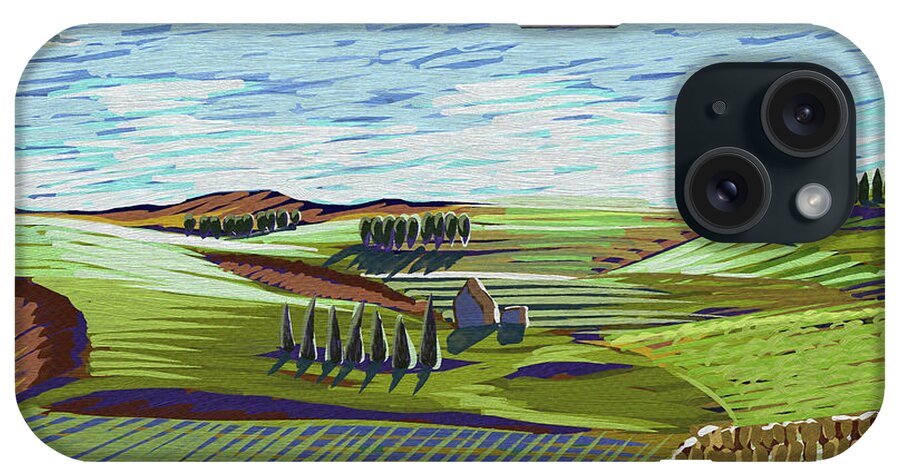 Art iPhone Case featuring the digital art Along the Countryside by Scott Horton