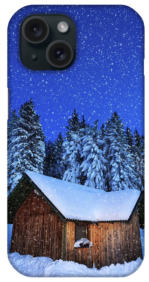 Scenics iPhone Case featuring the photograph Alpine Hut by Borchee