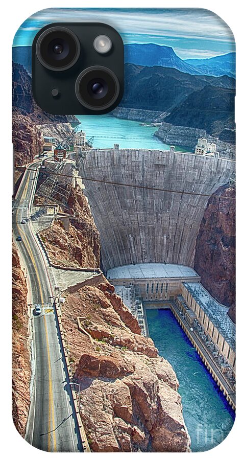 Hoover Dam iPhone Case featuring the photograph Amazing Hoover Dam by Ken Johnson