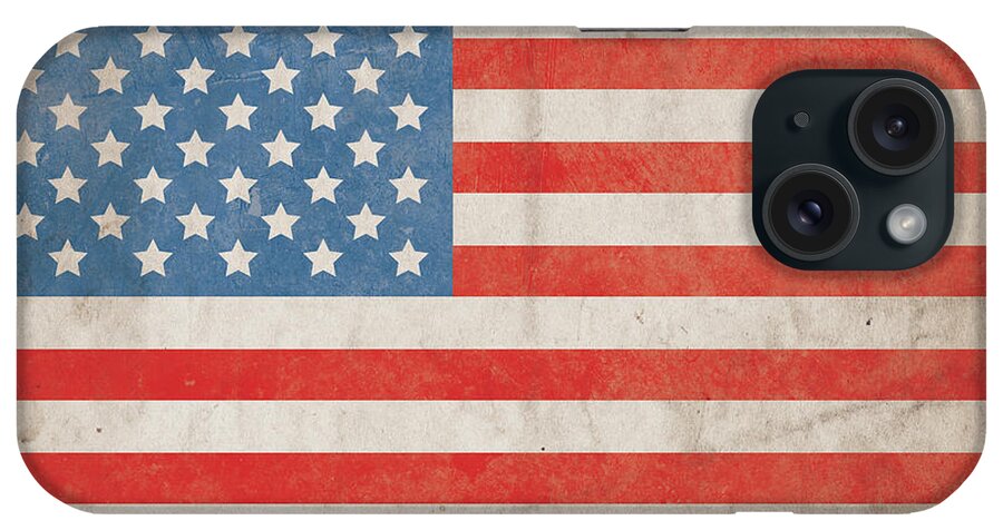 Celebration iPhone Case featuring the photograph American Flag Grunge Background - Hi Res by Nic Taylor