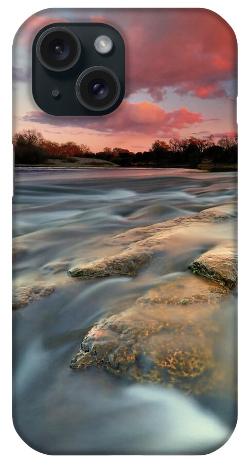 Scenics iPhone Case featuring the photograph American River Parkway At Sunset by David Kiene