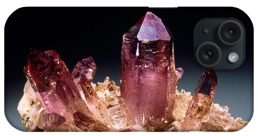 Amethyst iPhone Case featuring the photograph Amethyst From Vera Cruz, Mexico by Joel E. Arem