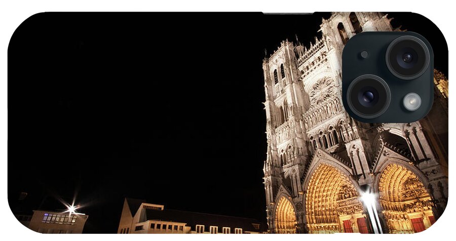 Arch iPhone Case featuring the photograph Amiens Cathedrale Notre Dame by Paul Boyden - Polimo