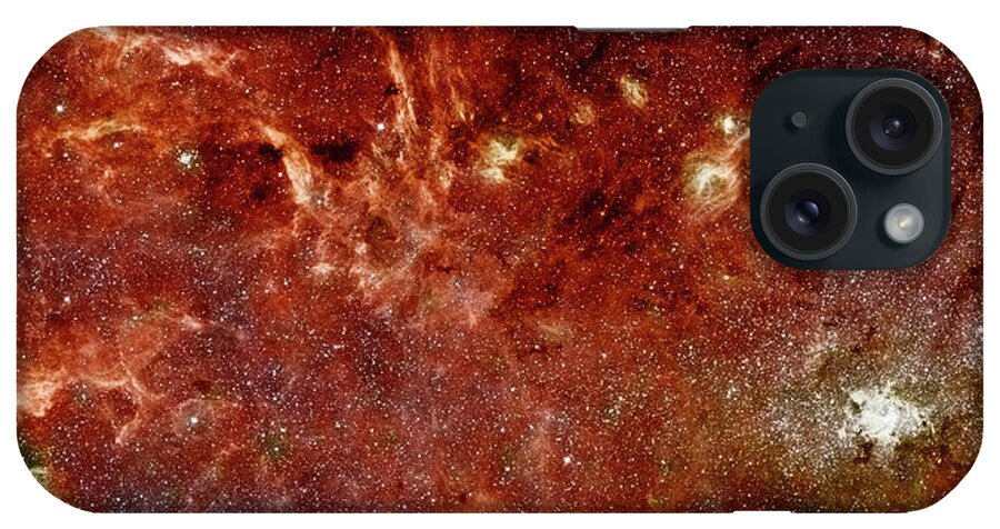 An Infrared View Of The Galaxy iPhone Case featuring the digital art An Infrared View Of The Galaxy by Print Collection