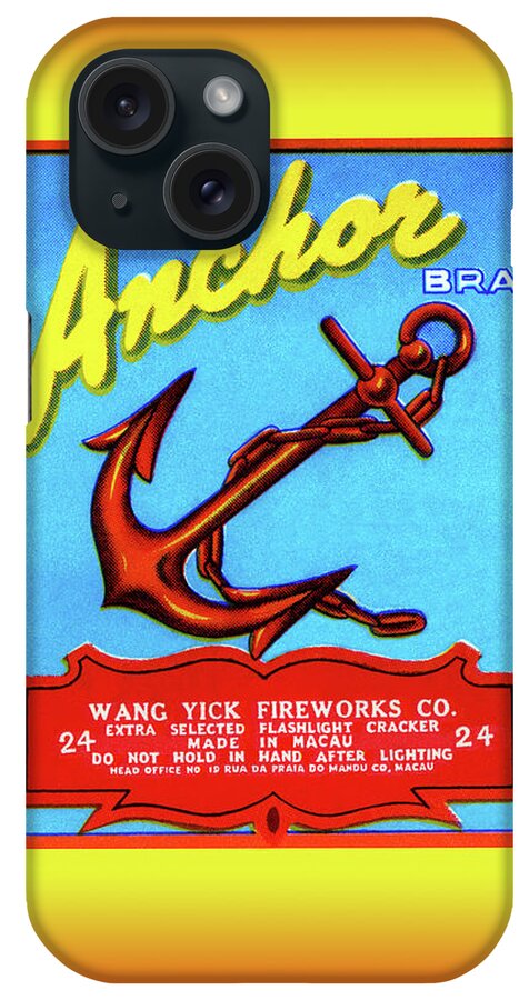Firecracker iPhone Case featuring the painting Anchor Brand Fireworks by Unknown