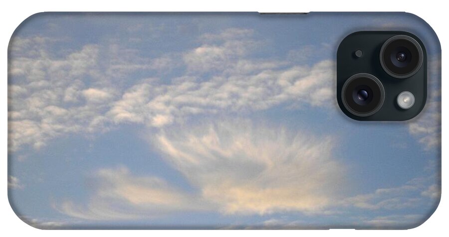 Angel Photograph iPhone Case featuring the photograph Angel in the sky by Karen Jane Jones