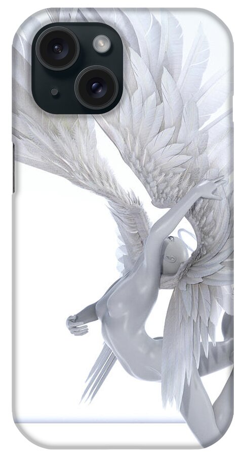 Human iPhone Case featuring the digital art Angelic Arch by Betsy Knapp