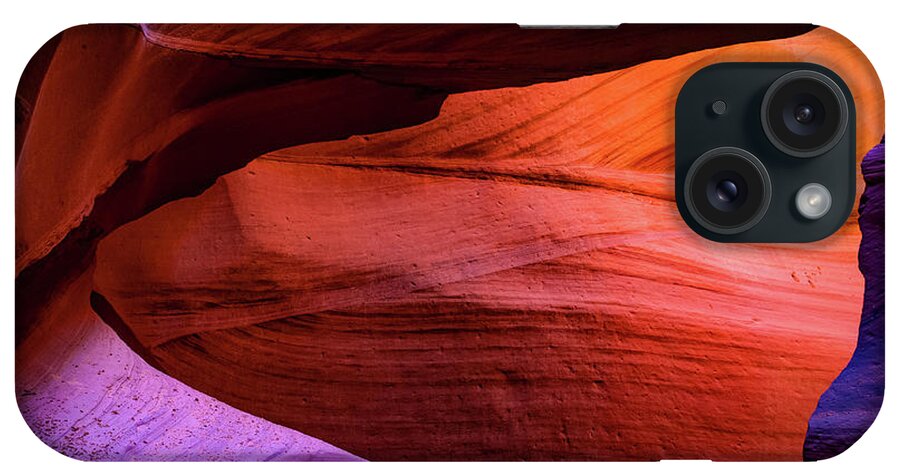 America iPhone Case featuring the photograph Antelope Canyon Geometry by Gregory Ballos