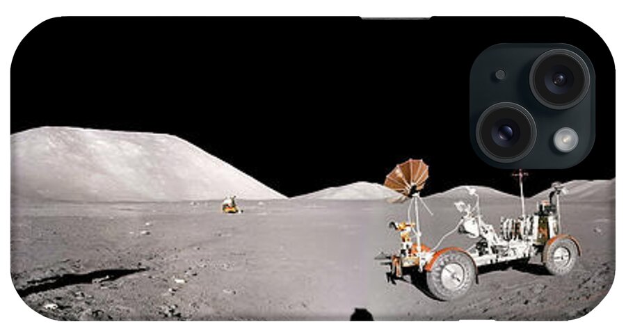 Taurus-littrow Valley iPhone Case featuring the photograph Apollo 17 Taurus-Littrow valley the Moon by Andy Myatt