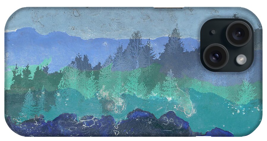 Abstract iPhone Case featuring the painting Appalachian Trail I by Alicia Ludwig