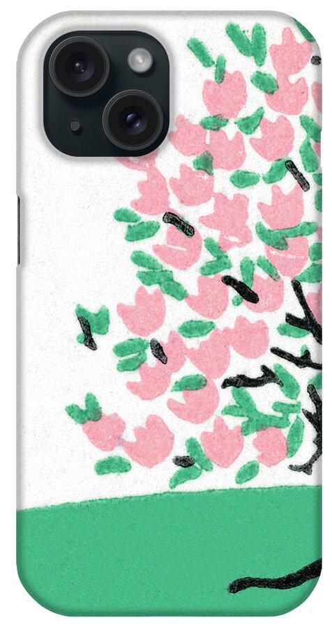 Bloom iPhone Case featuring the drawing Apple blossom tree by CSA Images