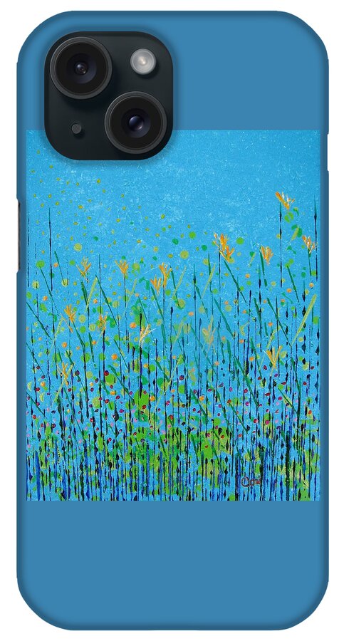 Delicate iPhone Case featuring the painting April by Corinne Carroll