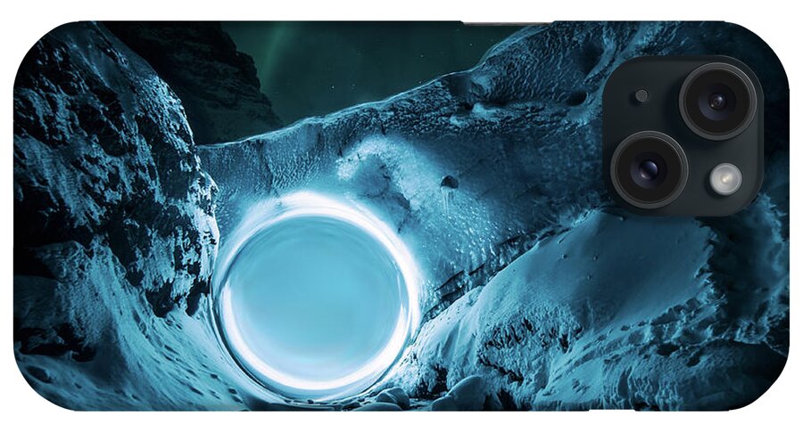 Orb iPhone Case featuring the digital art Arctic Portal by Pelo Blanco Photo
