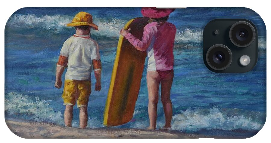  Seashore iPhone Case featuring the painting Are you ready by Laurie Snow Hein