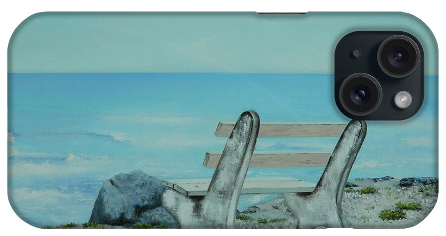 Tropical Landscape iPhone Case featuring the painting Art Heals 1 by Kenneth Harris