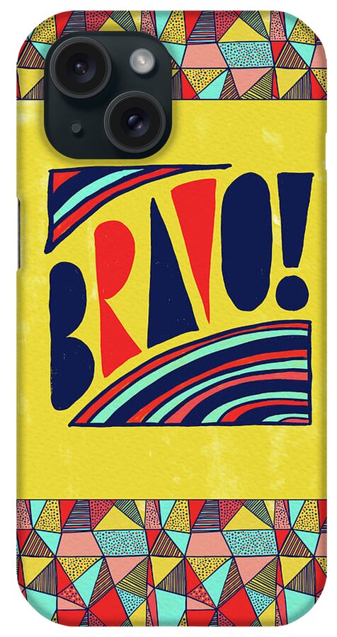 Bravo iPhone Case featuring the painting Bravo by Jen Montgomery