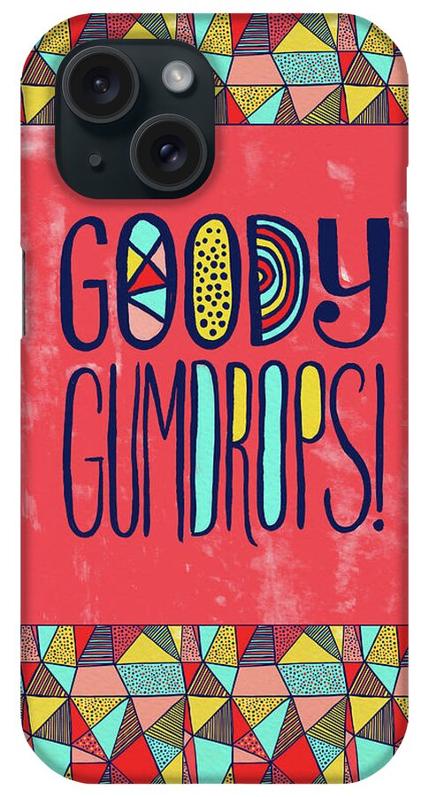 Goody Gumdrops iPhone Case featuring the painting Goody Gumdrops by Jen Montgomery