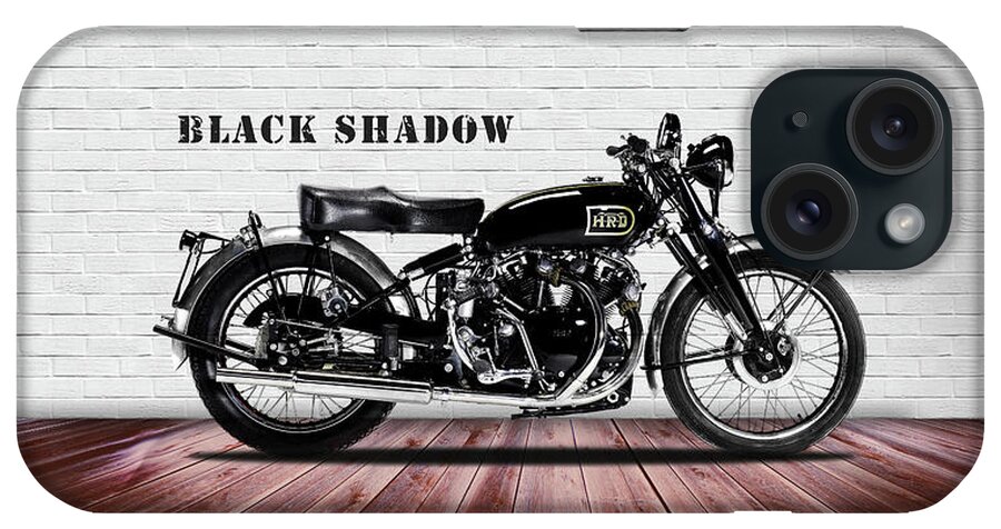 Vincent Black Shadow 1952 iPhone Case featuring the photograph Vincent Black Shadow 1952 by Mark Rogan