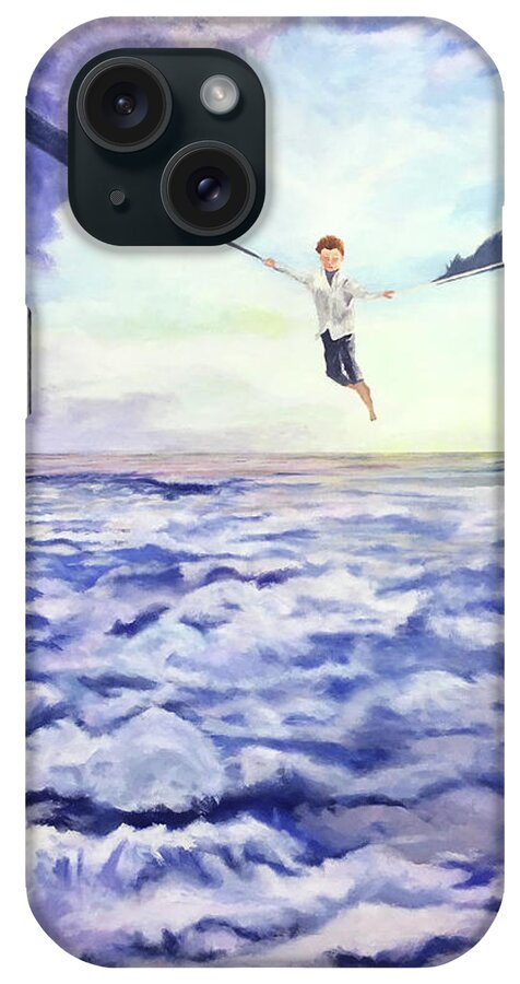 Purple Clouds iPhone Case featuring the painting Ascension by Thomas Blood