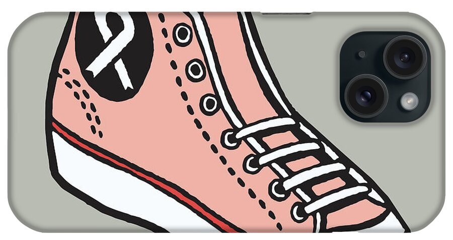 Athlete iPhone Case featuring the drawing Athletic Shoe by CSA Images