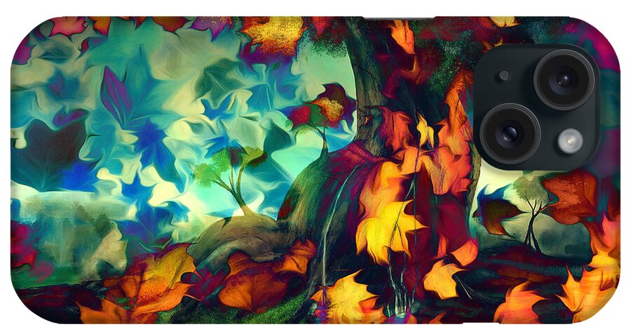 Autumn iPhone Case featuring the digital art Autumn Fantasy 2 by Lisa Yount