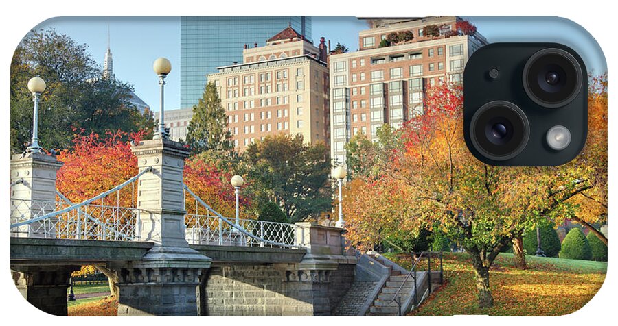 Downtown District iPhone Case featuring the photograph Autumn In Boston by Denistangneyjr