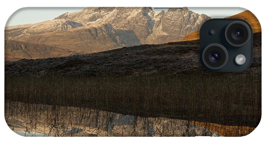 Skye iPhone Case featuring the photograph Autumn meets winter at Blaven by Stephen Taylor