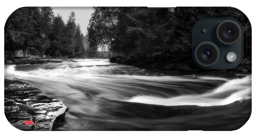 Manido iPhone Case featuring the photograph Autumn On The Sturgeon River by Owen Weber