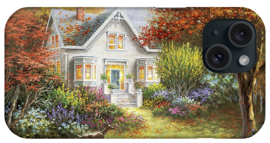 Autumn Overtures iPhone Case featuring the painting Autumn Overtures by Nicky Boehme