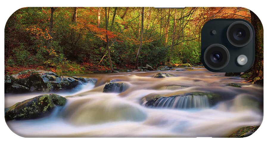 Great Smoky Mountains National Park iPhone Case featuring the photograph Autumn Rush by Greg Norrell