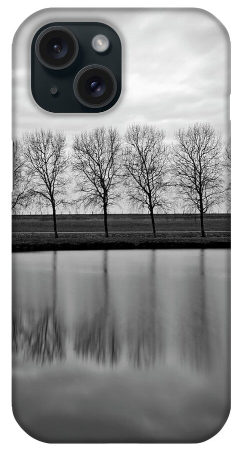 Desaturated iPhone Case featuring the photograph Autumn Scene by Funky-data