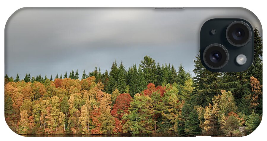 Autumn iPhone Case featuring the photograph Autumn Tree Reflections by Grant Glendinning