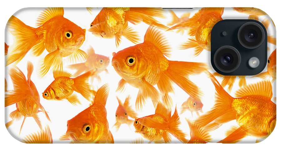 Orange Color iPhone Case featuring the photograph Background Showing A Large Group Of by Cocoon