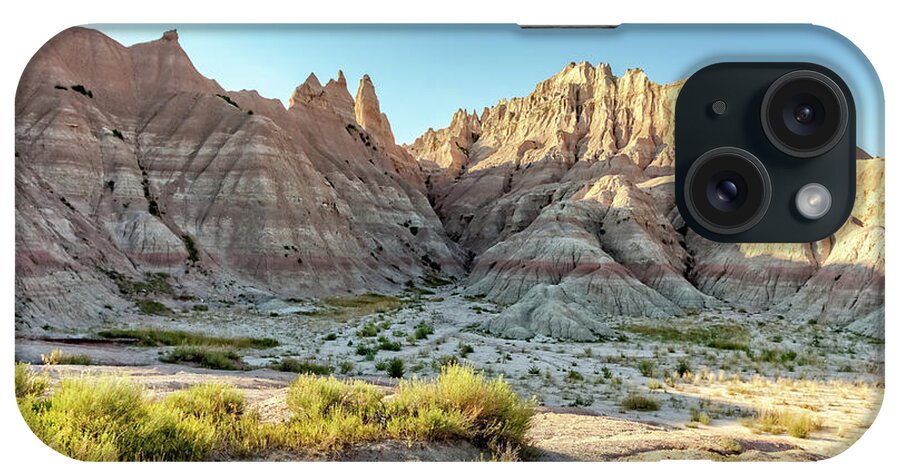 Landscape iPhone Case featuring the photograph Badlands Shadows by Chris Spencer