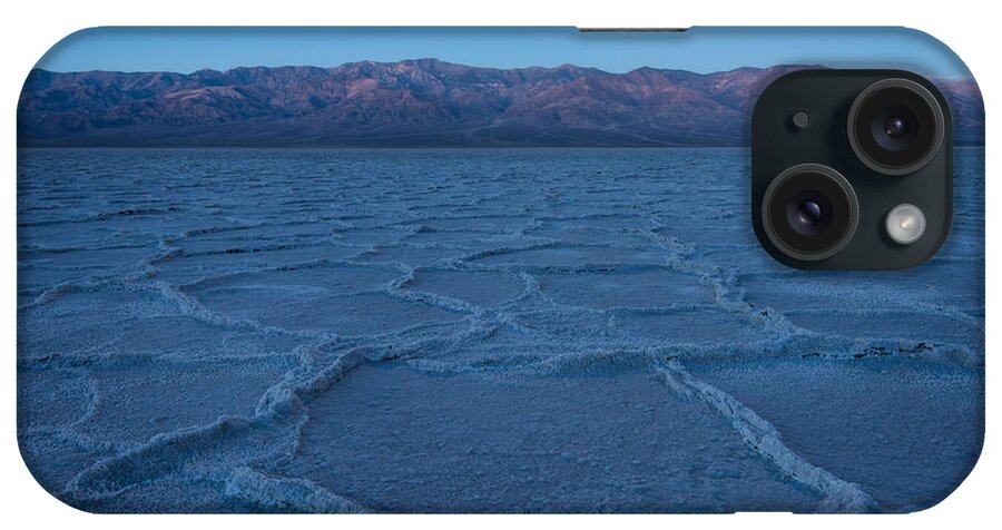 Death Valley iPhone Case featuring the photograph Badwater Blue Hour by Matt Hammerstein