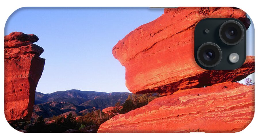 Scenics iPhone Case featuring the photograph Balance Rock, Garden Of The Gods by John Elk Iii